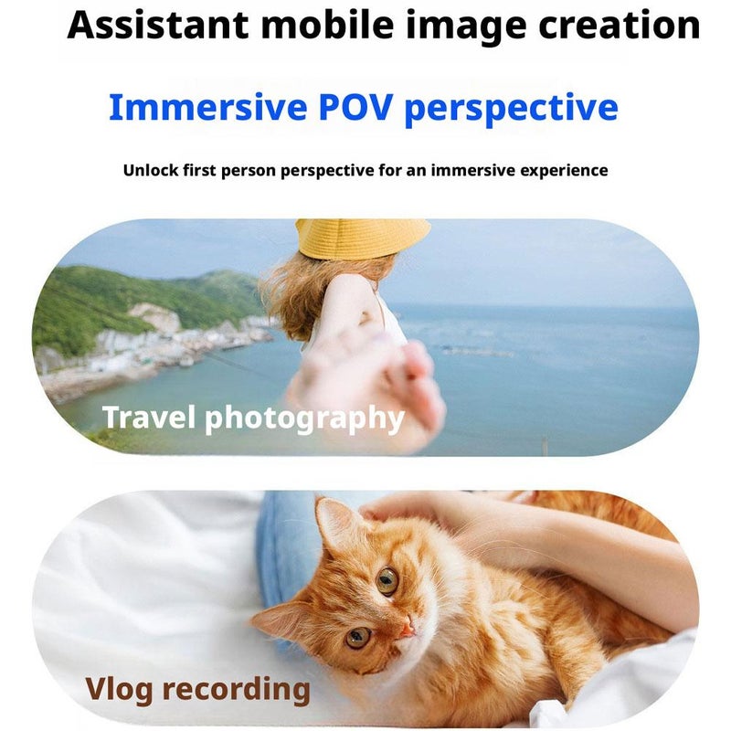 Neck Phone Holder for Recording, Around The Neck Phone Holder, Content Creator Essentials for Cooking/Riding/Indoor/Outdoor (basic clip version) - Image 4